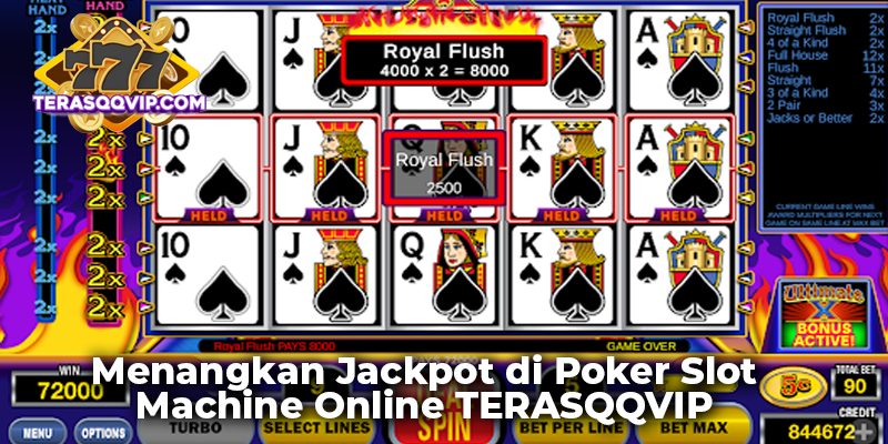 Menangkan Jackpot di Poker Slot Machine Online TERASQQVIP